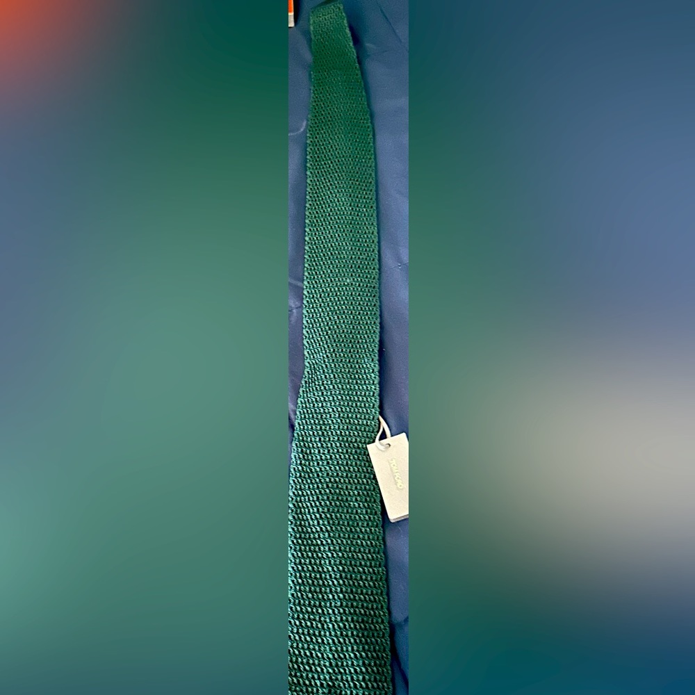 Tom Ford Dark Green 100% Silk Tie